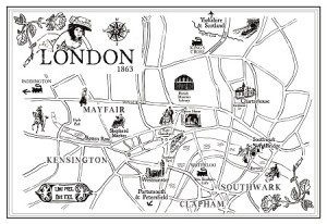 web Flowers London map 1863