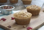 Honey Sweetened, Applesauce Cinnamon Breakfast Muffins #recipe via momadvice.com