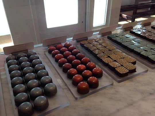 A glimpse of Artisan Confections wonderful chocolates, generously donated to the event so you all could try fantastic chocolates, too!