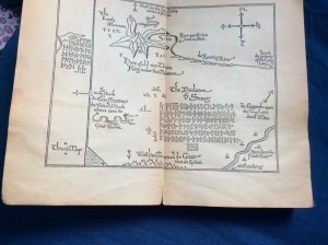 The frontispiece of 'The Hobbit'