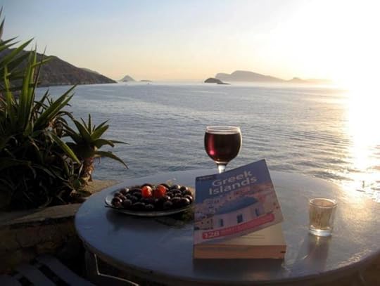 photo, image, sunset, hydra