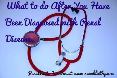 diagnosed with renal disease