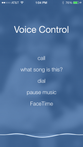 voice control