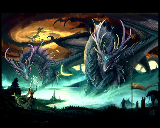 Dragons with Witch