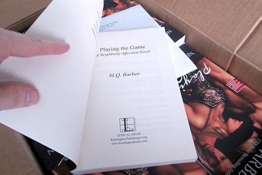 Opening up a print copy for the first time. You can't tell how my hand's shaking, right?