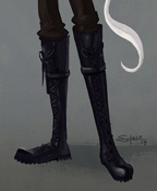 Partial image of B'rook Turehu, character from Song of the Ocarina