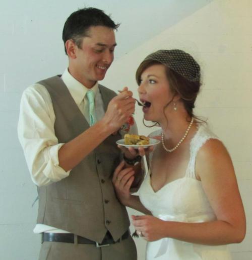 MMMMM....pie. Don't get it on the dress though!