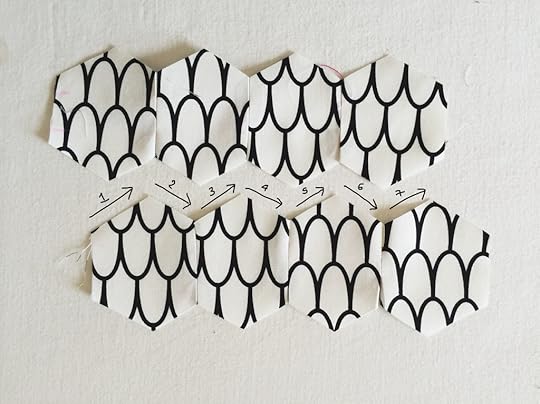 Machine Pieced Hexi 6