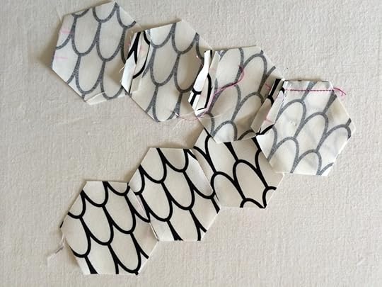 Machine Pieced Hexi 7