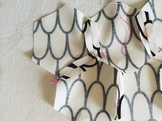 Machine Pieced Hexi 8