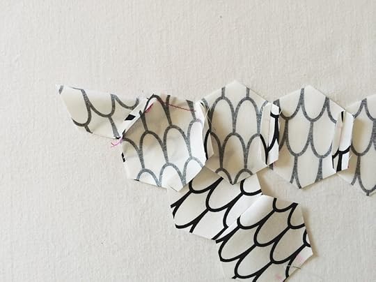 Machine Pieced Hexi 10