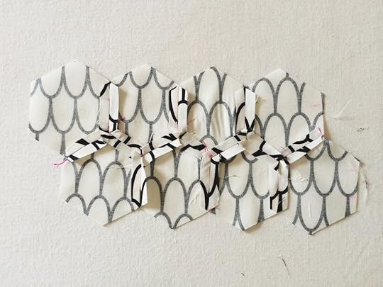 Machine Pieced Hexi 13