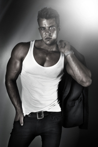 Handsome man posing