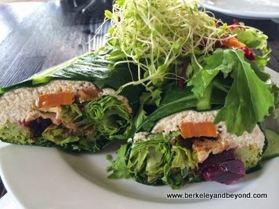 sandwich wrap at The Garden Cafe at Common Ground in Kilauea, Kauai, Hawaii