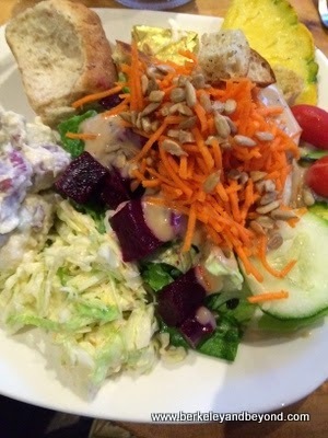 salad bar plate at Duke's Kauai, in Lihue, Kauai, Hawaii