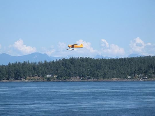 Plane over Discovery Passage