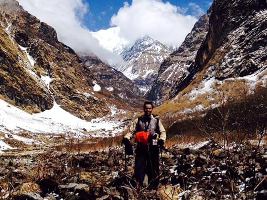 photo, image, hiker, annapurna, nepal
