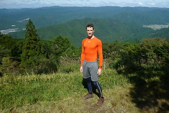 So Stylish at the Top! with bonus crazy hat hair -- Rest area near to of Mt. Hiei -- Kyoto, Japan -- Copyright 2014 Jeffrey Friedl, http://regex.info/blog/