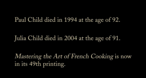 Julie and Julia epilogue wraps up things nicely for the viewer