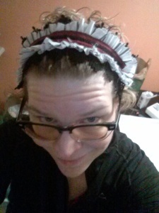 Me in my little sewing cap