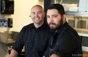 Adam Hargett (left), manager at The Local and Chef McKinley (right).
