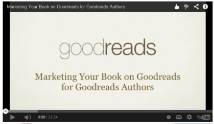 Goodreads | Marketing Your Book on Goodreads for Goodreads Authors Video (Author: Henrietta Yurchenco)