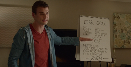 Sam teaching the other members of the God Squad the important words to use in prayer.