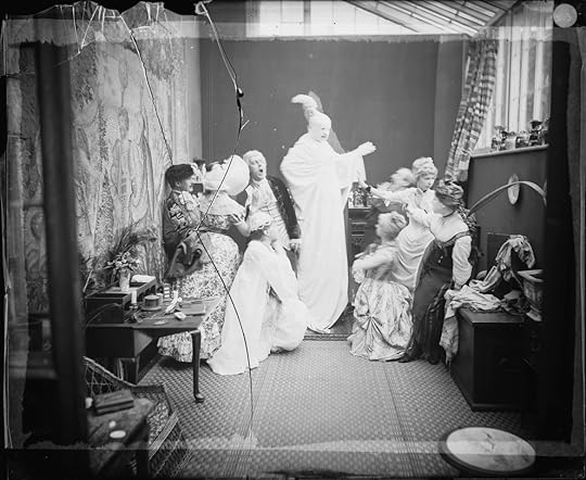 ghost group at Hardwick House, Hawstead, Suffolk, England 1884