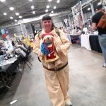 Tristan the Teddy Bear meets the Cosplayer