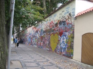 View of Full Lennon Wall