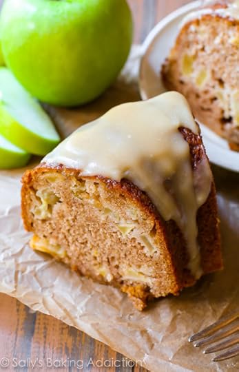 Glazed Apple Bundt Cake by sallysbakingaddiction.com. Buttery and moist homemade apple bundt cake smothered in a rich brown sugar glaze. 