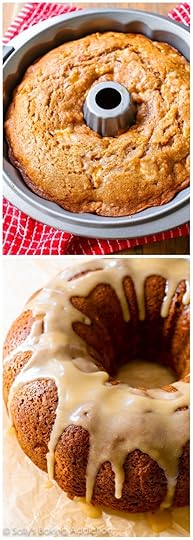 Glazed Apple Bundt Cake by sallysbakingaddiction.com. Tender and moist homemade apple bundt cake smothered in a buttery brown sugar glaze. 
