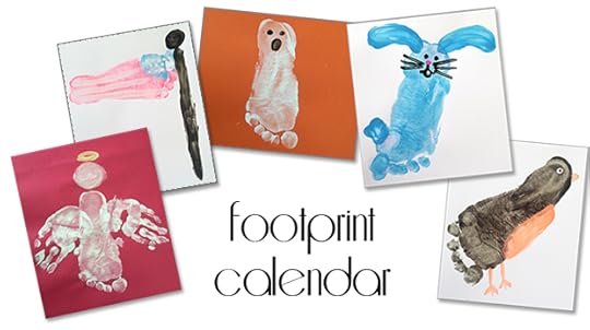 Footprint Calendar for Christmas Gifts