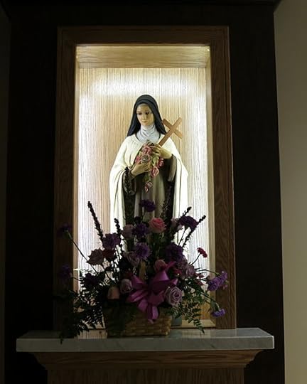 File:Little Flower Catholic Church (Toledo, Ohio) - interior, statue of St. Thérèse of Lisieux.jpg