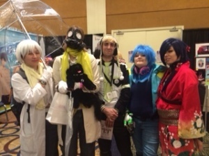 A nearly-full set of DRAMAtical Murder Cosplayers.