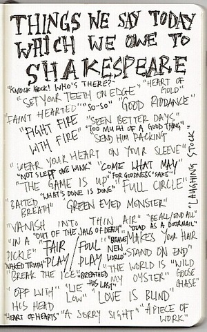 A page from a notebook.