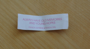 fortune cookie--old memories