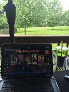 The back deck helps me draw inspiration in the fall and spring.