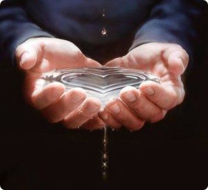 heart water hands