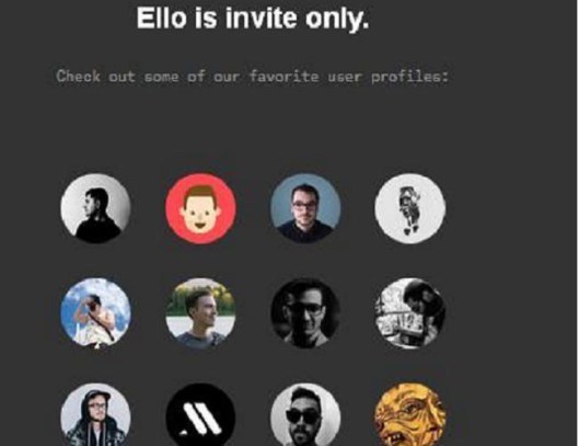 Ello is currently invite only.