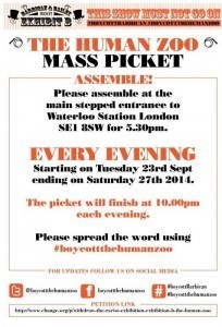 Boycott campaign poster