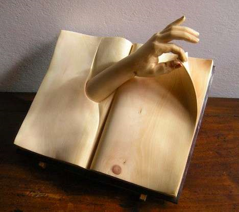 Nino-orlandi book sculpture