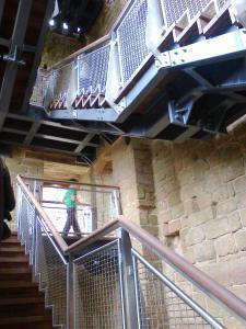 New staircase at Leicester's Building Kenilworth Castle completed Aug 2014 - photo credit SC Skillman