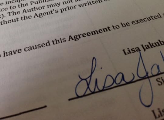 Apparently, this is what a signed book deal looks like