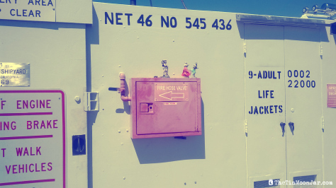 Ferry decorations | Delta Bike Tour | A blog series exploring a two day road bike tour around the Sacramento Delta. Includes route maps and pics. JamieThornton.com #deltabiketour