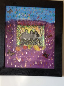 Sharon Carrol's art work featuring her sister Maria.