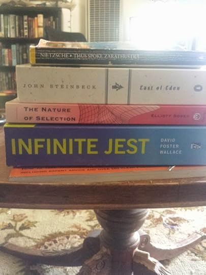 Philosophy, Fiction, Book shelves and old tables. These are a few of my favorite things.