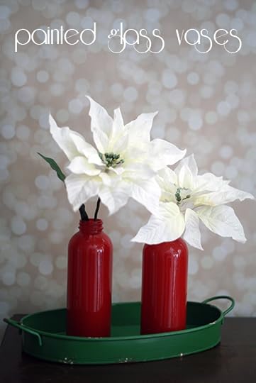 Enamel Painted Glass Vases