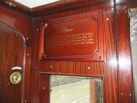 Minerva was originally built in the 1920s and ran throughout the 1930s. Perfect!
