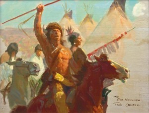 Comanche Moon, Studt, by Tom Lovell.